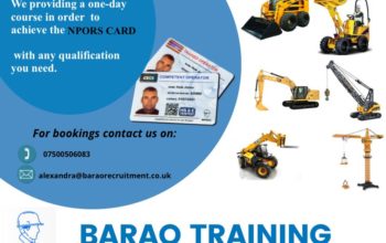 Get Your NPORS Card Course With Barao Rec in UK