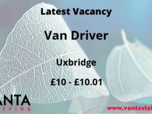 Van Driver Job Vacancy in Uxbridge, London