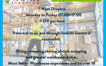Warehouse Operative Job In West Drayton, London