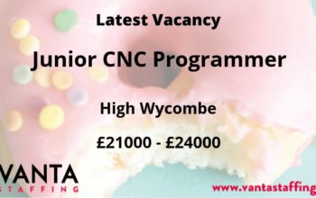 Junior CNC Programmer Job In High Wycombe, UK