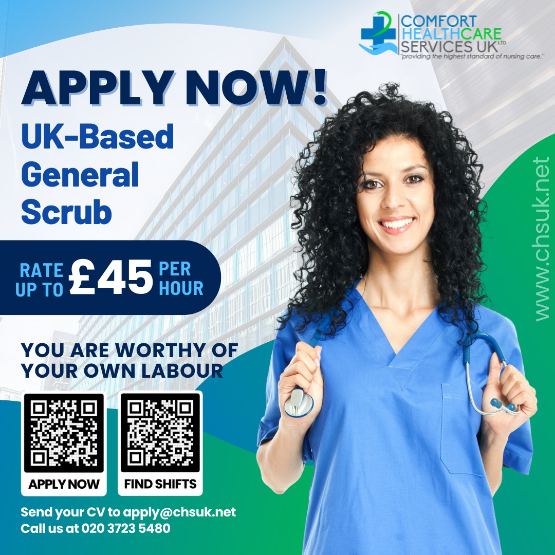 General Scrub Nurse Jobs In Top Hospitals in The UK